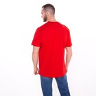 Футболка мужская, цвет красный/принт МИКС, размер 2XL - фото 21809029