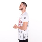 Футболка мужская, цвет белый/принт МИКС, размер 2XL - фото 21809081