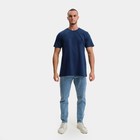 Футболка мужская, цвет тёмно-синий, принт МИКС, размер M - фото 21809136