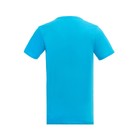 Футболка мужская, цвет голубой, принт МИКС, размер XL - фото 21809181