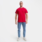 Футболка мужская, цвет красный, принт МИКС, размер 4XL - фото 21809331