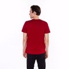 Футболка мужская, цвет красный/принт МИКС, размер XL - фото 21809361