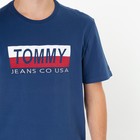 Футболка мужская, цвет индиго, принт МИКС, размер 2XL - фото 21809433