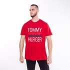 Футболка мужская, цвет красный, принт МИКС, размер 3XL - фото 21809458