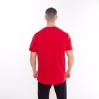 Футболка мужская, цвет красный, принт МИКС, размер XL - фото 21809486
