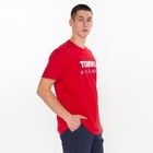 Футболка мужская, цвет красный, принт МИКС, размер L - фото 21809522