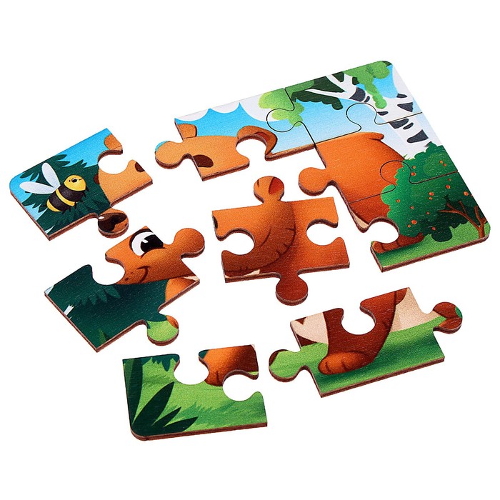 Пазлы «Лесные зверята» 57450