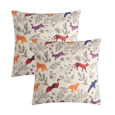 Комплект наволочек «Этель» Animals, 70×70 см, 2 шт., поплин, хлопок 100%