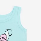 Комплект для девочки (майка, трусы), цвет голубой, рост 116 см 9309167