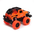 Джип радиоуправляемый Truck, педали и руль, работает от аккумулятора, цвет оранжевый - Фото 3