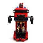 Робот радиоуправляемый «Пожарная машина», трансформируется, световые и звуковые эффекты - фото 7259583