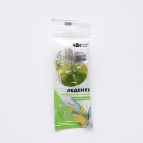 Леденцовая карамель Петушок ABC Healthy Food с цинком и витамином С, лимон и мята, 17 г