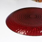 Тарелка плоская стеклянная «Идиллия», d=25 см, цвет лилак - Фото 8