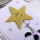 Конверт для денег "С Днем Рождения!" панда, звезда, 19х9 см - фото 21810637