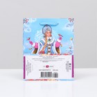 Пакет подарочный "Снегурочка", 11,5 х 14,5 х 6,5 см (комплект 12 шт) - фото 37924546