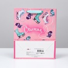 Пакет подарочный новогодний ламинированный «Зимние забавы», 26×32×12 см - Фото 2