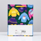 Пакет подарочный новогодний «Тёплый свитер», 26×32×12 см 9232613 - фото 16903224