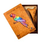 Пазл фигурный «Попугай ара», размер S - фото 6718351