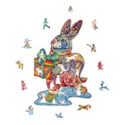 Пазл фигурный «Кролик», размер М - фото 6718383