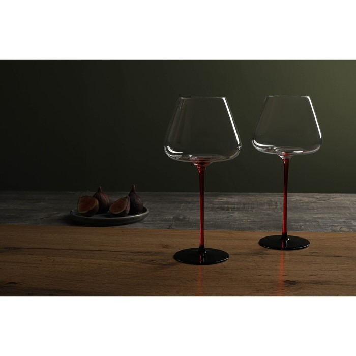 Бокал из стекла для вина Magistro «Амьен», 700 мл, цвет красный - фото 1919402666