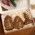 Шоколад фигурный 3в1 "Дед Мороз +снегурочка +зайка на елке", 210 г - Фото 2