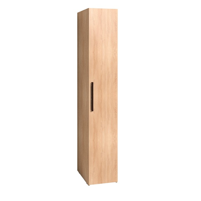 Шкаф для белья Bauhaus 7, 602 × 400 × 2300 мм, цвет дуб сонома