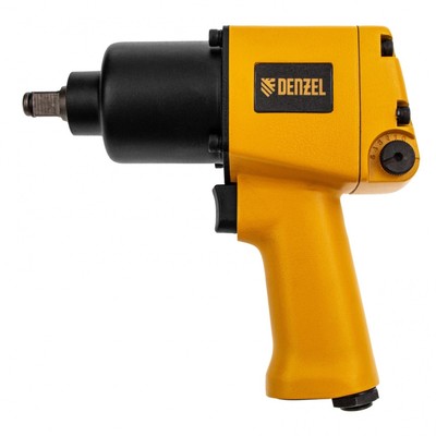 Гайковерт пневм. ударный Denzel 57473, алюм. корпус, набор гол. 8 шт., 7000 об/мин, 868 Нм