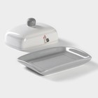 Масленка Доляна «Уютные коты», 17×12.5×8.5 см, цвет белый - Фото 3