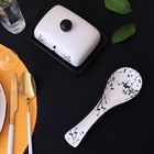 Маслёнка Доляна «Весенний вечер», 17×12.5×8.5 см, белая - Фото 10