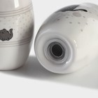 Набор для специй Доляна «Уютные коты», 3 предмета: солонка 80 мл, перечница 80 мл, подставка - Фото 4