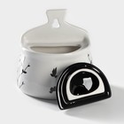 Солонка Доляна «Весенний вечер», 600 мл, 14×10×14 см, доломит, белая - Фото 5