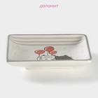 Блюдо сервировочное Доляна «Уютные коты», 15×15×3 см, белое - Фото 2