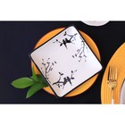 Блюдо сервировочное Доляна «Весенний вечер», 15×15 см, цвет белый - Фото 9
