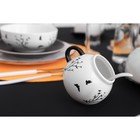 Сахарница с ложкой Доляна «Весенний вечер», 200 мл, цвет белый - Фото 7