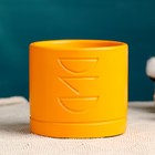 Горшок "Хедвиг" оранжевый, 10х9,5см - фото 40414465