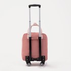 Сумка дорожная 18" на колёсах, отдел на молнии, 4 наружных кармана, цвет розовый - Фото 2