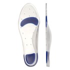 Стельки для обуви, с супинатором, универсальные, 37-38 р-р, 25 см, пара, цвет прозрачный/синий - Фото 2