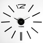 Часы-наклейка, серия: DIY, "Кайро", плавный ход, d-30 см, 1 ААА, черные - фото 10988930