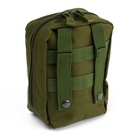 Аптечка тактическая-подсумок, 14.5×20 см, зелёная - Фото 4