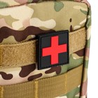 Аптечка тактическая-подсумок, камуфляж мультикам, 15×19 см, бежевая/зелёная - Фото 3