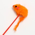 Дразнилка "Мышь на палочке", красная - фото 6718878