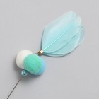 Дразнилка «Нежный хлоп» с перьями и бубенчиками, 60 см - Фото 2