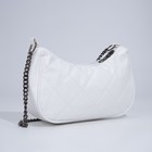 Сумка-багет на молнии, цвет белый - фото 808351153 Сумка-багет на молнии, цвет белый - фото 808351153