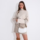 Сумка-багет на молнии, цвет белый - фото 808351151 Сумка-багет на молнии, цвет белый - фото 808351151