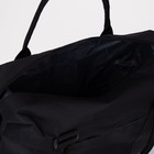 Сумка спортивная на молнии, наружный карман, цвет чёрный - Фото 3