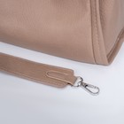 Сумка женская тоут на кнопке, косметичка на молнии, цвет бежевый - фото 21811878
