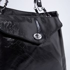 Сумка женская на молнии, цвет чёрный - фото 21811918