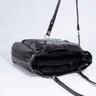 Сумка женская на молнии, цвет чёрный - фото 21811920