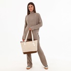 Сумка женская на молнии, цвет бежевый 9199963