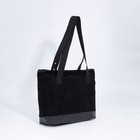 Сумка женская на молнии, цвет чёрный - фото 21811968